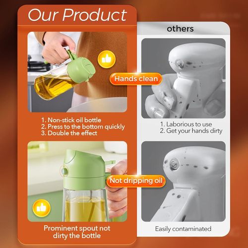 product_image_name-Generic-موزع زيت الزيتون، بخاخ زيت 2 في 1 للطبخ، زجاجة بخاخ زيت زجاجية سعة 16 أونصة/470 مل مع صبابة، موزع زيت بدرجة الغذاء وبخاخ زيت للمطبخ، للسلطة، الطهي، الشواء (أسود وأخضر)-6