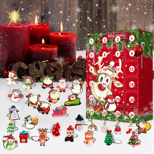 Cute 24pcs Mini Christmas Ornaments Advent Calendar