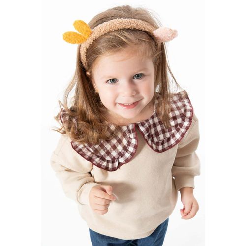 product_image_name-Defacto-Baby Girl Big Neck Regular Fit Sweat Shirt - Salmon-1