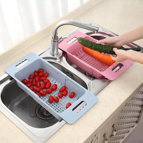 product_image_name-Generic-مصرف المطبخ - سلة تصفية الفواكه والخضروات متعددة الوظائف والقابلة للتمديد-4