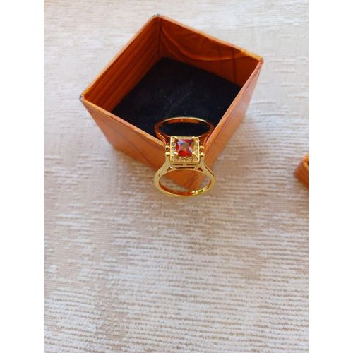 Generic خاتم دابل فيس لون احمر ولون اسود في نفس الوقت - image 6
