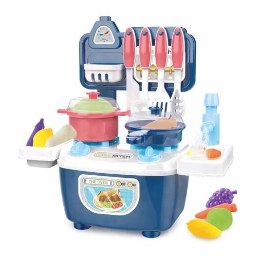 product_image_name-Generic-لعبة مطبخ للأطفال مع حوض ميّة حقيقية وأكسسوارات طبخ – خضار وفواكه ومساحة تخزين-1