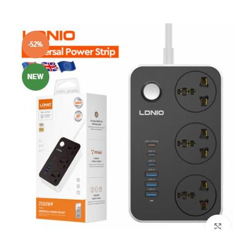 product_image_name-Ldnio-Waterproof three-outlet power strip-2