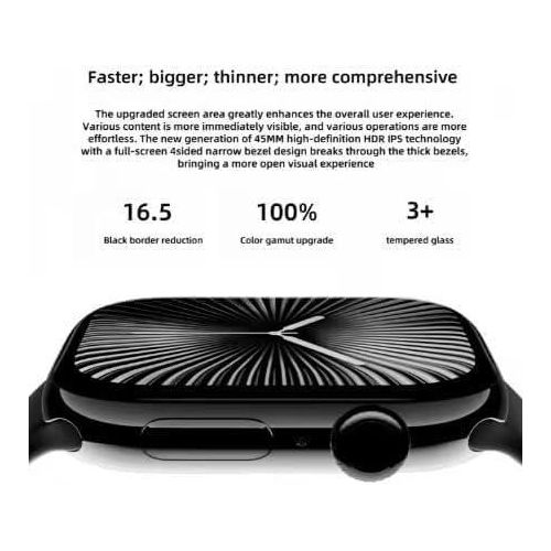 product_image_name-W&O-X10 Multifunction Sport Smart Watch, 45mm HD Display, Black Frame, Sport Design, Waterproof (Silver)-7