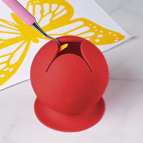 تسوق Suctioned Vinyl Weeding Scrap Collector Plastic Box Storage Organizer  Container Craft Vinyl Weeding Tools - Red اونلاين