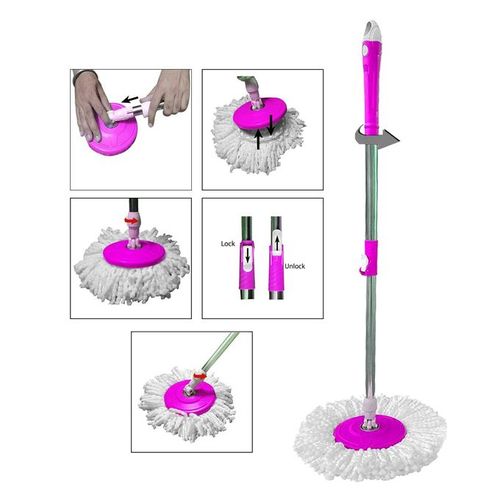 product_image_name-Generic-عصا ممسحة فقط من الفولاذ المقاوم للصدأ بممسحة تدور 360 درجة-4