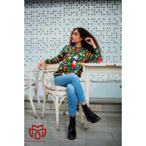 product_image_name-Generic-Christmas sweatshirt / Green-4