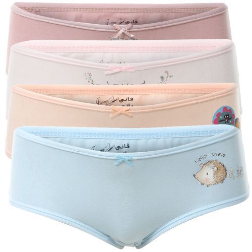 Buy Funny Bunny - Set Of (4) Panties Cotton - For Girls in Egypt