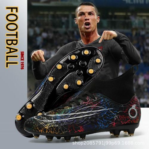 Men's Trendy High Top Fg Football Boots Professional Outdoor - Temu