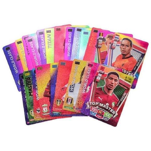 product_image_name-Generic-World Football Soccer Star Cards, Soccer,Football Trading Card, Soccer 2024 World Cup Football Star Card, UEFA Champions League Football Fans And Collectors 25 Pec Silver + 25 Pes Black + 25 Gold + 25 Rainbow-6