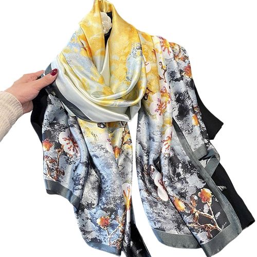 Faux silk scarf best sale