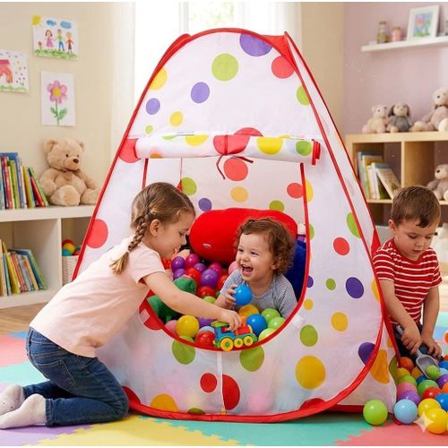 colorful balls tent with balls