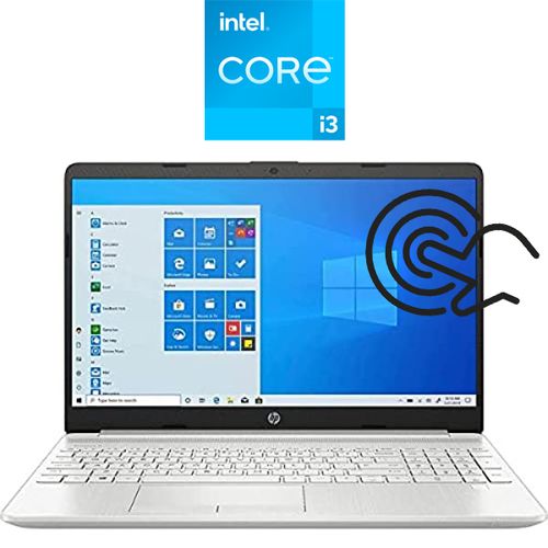 Buy HP 15-dy2074nr  Notebook - Intel Core I3 - 8GB RAM - 256GB SSD - 15.6-inch HD Touch - Intel GPU - Win10 Home - Silver in Egypt