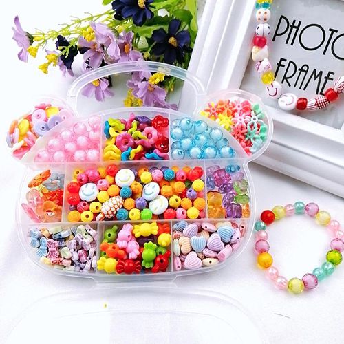 1box Children's Diy Bracelet Making Kit Beaded Jewelry, Educational Toy And  Pretend Play Toy For Girls