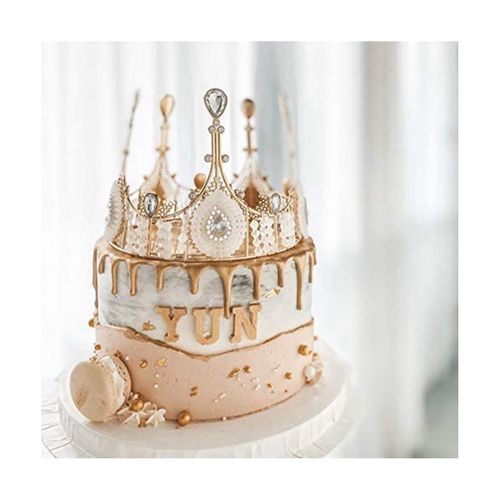 Tiara cake topper, Hobbies & Toys, Stationary & Craft, Occasions & Party  Supplies on Carousell