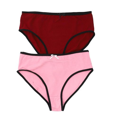 product_image_name-Mesery-Bundle of 2 Cotton Classic Panties - Red & Pink-1