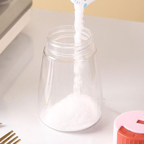 Quantitative Salt Shaker With Press Design, Kitchen Seasoning Jar