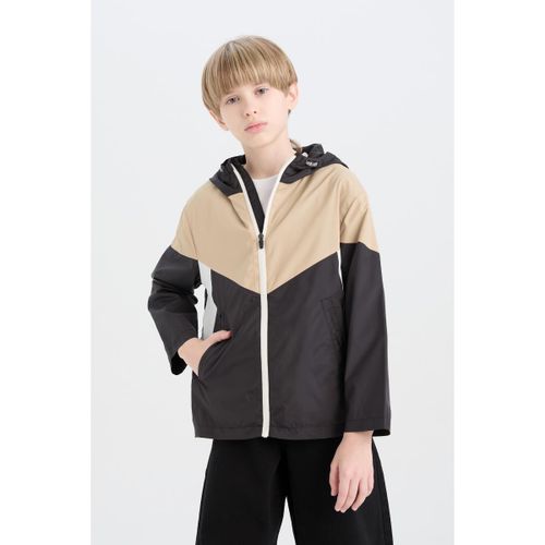 product_image_name-Defacto-Boy Hooded Regular Fit Raincoat - Black-1