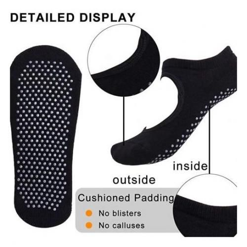 اشتري Non-slip Design Socks Perfect For Yoga, Pilates, Fitness, Barbell, Martial Arts, Gym,etc. في مصر