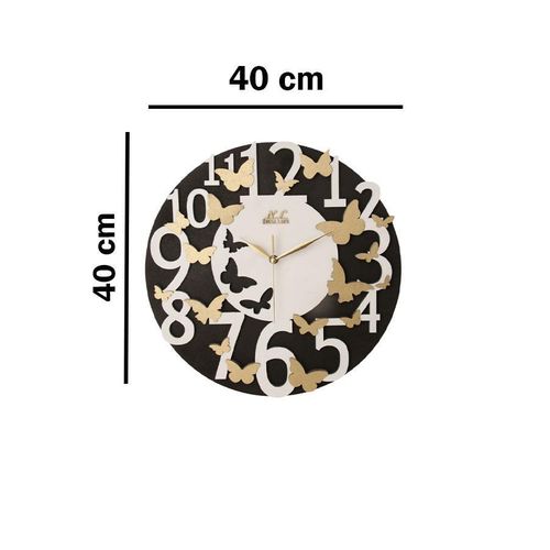 product_image_name-Generic-Modern Wooden Wall Clock with Elegant Design, Size 40cm-5