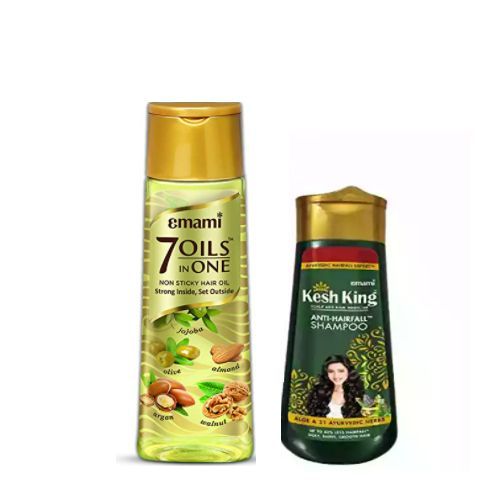 Buy Emami 7 Oils In One Non Sticky Hair Oil  -  200ml - Free Kesh King Shampoo in Egypt