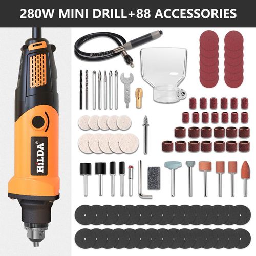 HILDA Variable Speed Rotary Tool Electric Tools 400W Mini Drill 6 position  for Dremel Rotary Tools mini grinding machine