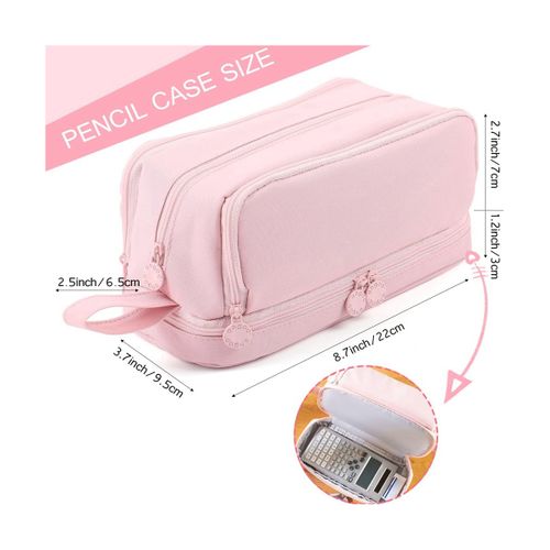 Large Capacity Pencil Case Pencil Pouch Pen Bag Organized Cute Pen