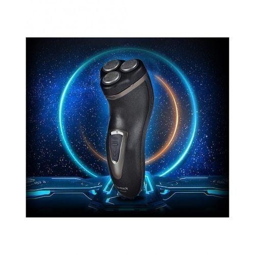 اشتري Kemei KM-890 Electric Rechargeable Clean Shaver - Black في مصر