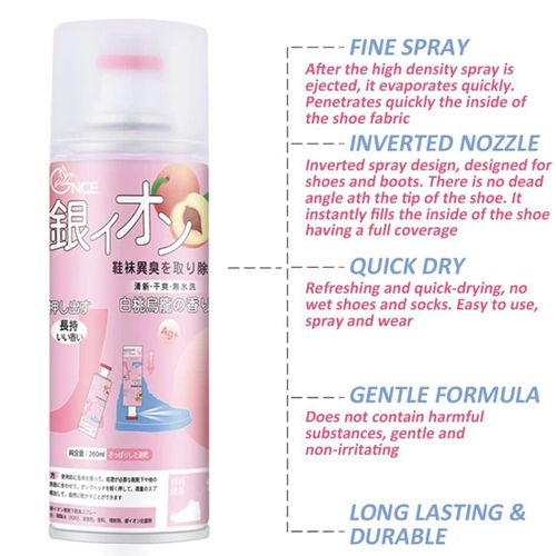 product_image_name-Generic-Foot Sanitizer & Shoe Deodorant Spray to Eliminate Shoe Odor, Disinfectant, Deodorizer, Smell Remover Spray (260 ml - Pack-1)-4