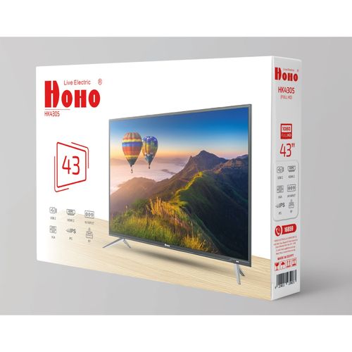 HOHO تلفزيون Full HD LED 43 بوصة - أسود