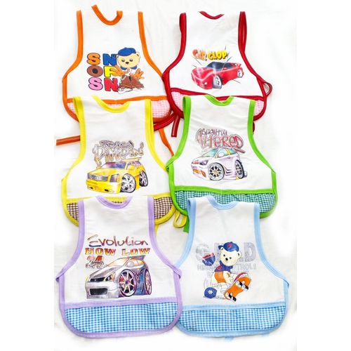 product_image_name-Generic-Baby Boys Bibs 6 Pieces Lined Different Printed-1