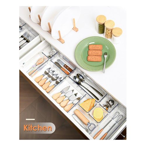 product_image_name-Generic-7-Piece Desk Drawer Organizer â€“ Clear Plastic Storage Bins-1