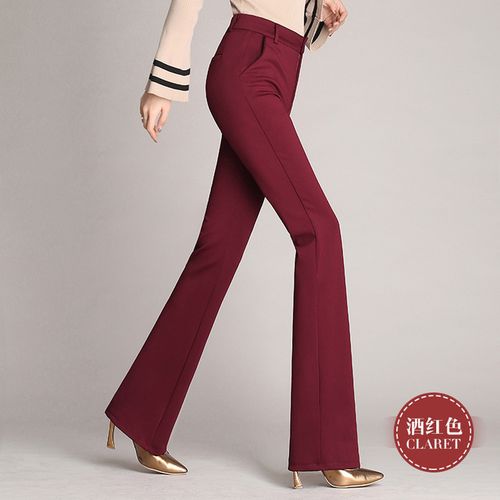 Black Flared trousers with high waist - Buy Online