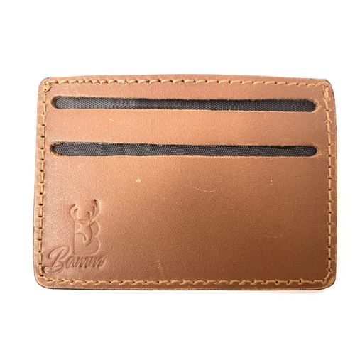 Buy Bamm Card Wallet Natural Leather Brown in Egypt