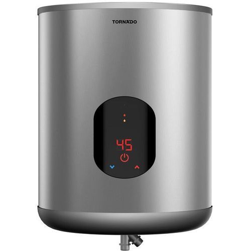 Buy Tornado EWH-S45CSE-S Electric Water Heater With Digital Screen - 45 L - Silver in Egypt