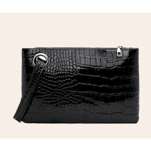 Buy Women's Leather Clutch Bag - Black in Egypt