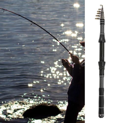 Generic 1.8-3.0M Carbon Fiber Telescopic Fishing Rod Pole Portable