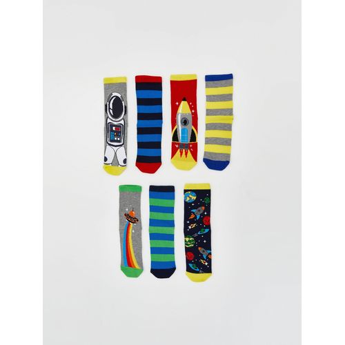 product_image_name-LC Waikiki-Patterned Boy's Ankle Socks 7 Pack-1