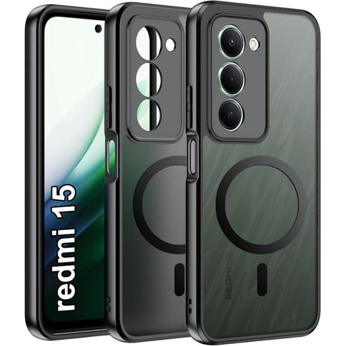 product_image_name-Generic-REDMI 15 Case with Screen Protector Tempered Glass Screen Protector DONT SUPPORT MagSafe Acrylic Protective Cover-1