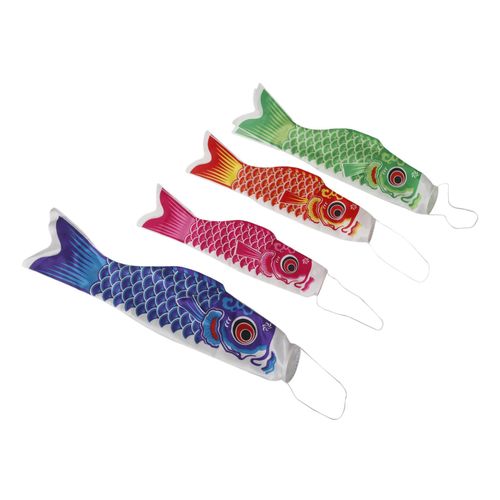 Generic 4Pcs Japan Koi Fish Flag Carp Streamer Red Pink Green 55cm Blue  70cm @ Best Price Online