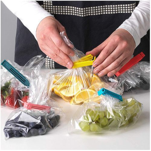 5 Pieces Food Bag Gripper Food Clip Closure Clip Closure Plastic Bag  Kitchen Tongs Multicolor Sealing Clips For Food And Snack Bag, Random Color