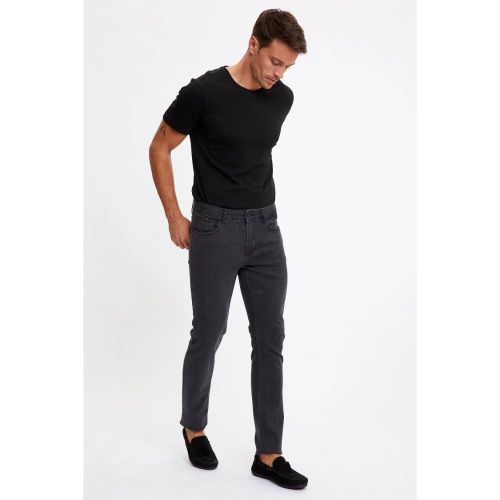 product_image_name-Defacto-Man Pedro-Slim Fit Denim Trousers - Anthra-3