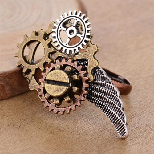 Generic Steampunk Gears Ring Retro Copper Halloween Costume Cog Golden Silver Best Price Online Jumia Egypt