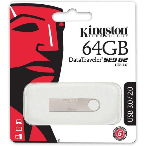 اشتري Kingston DTSE9G2/64GB USB 3.0 Flash Metal Drive - 64GB في مصر