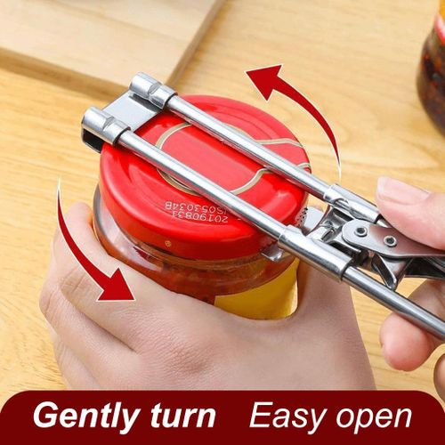 تسوق Manual Can Opener Adjustable Stainless Steel Silver Jar Lid Opener  اونلاين