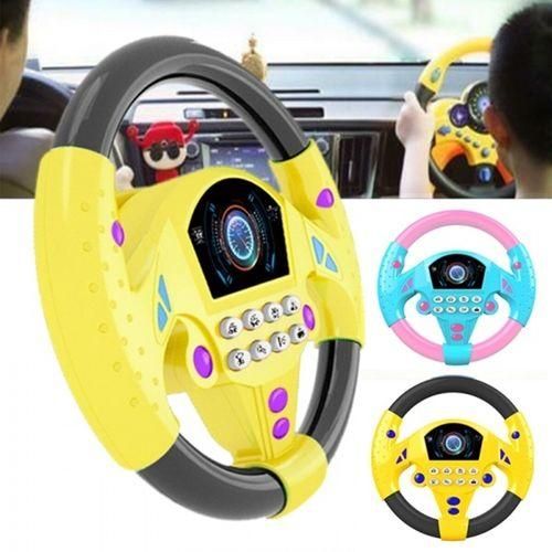 Generic Kids Back Seat Car Steering Wheel Toys Driving Game Horn Sounds Electronic Light Pink Best Price Online Jumia Egypt
