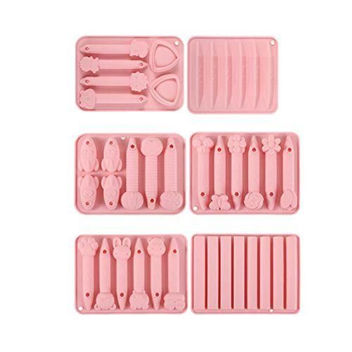 تسوق 6 Pcs Crayon Molds Oven Safe Crayon Silicone Mold 3D اونلاين