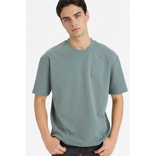 product_image_name-Defacto-تيشيرت نص كم اوفر سايز يسمح بمرور الهواء-1