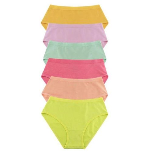 product_image_name-Dice-طقم مكون من (6) شورتات داخلية ناعمة بسيطة للنساء-1