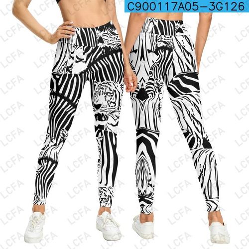 Generic Black White Tiger Zebra 3d Print Leggings Women Leggings Sexy  Leggins Workout Legging Woman Fitness Pants